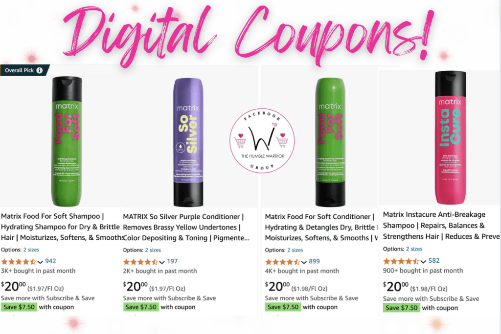 Matrix Shampoos and Conditioners!